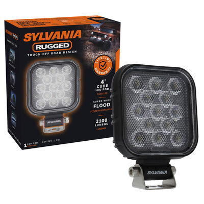 SYLVANIA Rugged 4 Inch LED Pod Cube - Flood