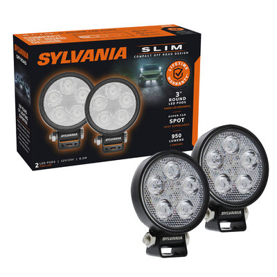 SYLVANIA Slim 3 Inch LED Pod Round - Spot