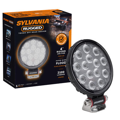 SYLVANIA Rugged 4 Inch LED Pod Round - Flood