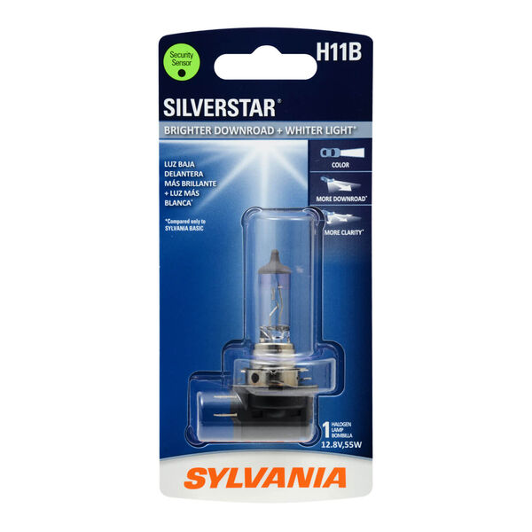 SYLVANIA H11B SilverStar Halogen Headlight Bulb, 1 Pack, , hi-res