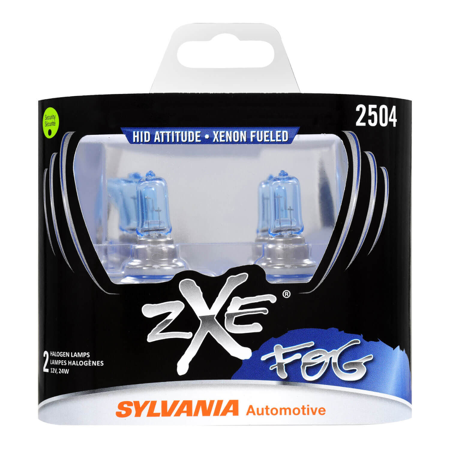 SYLVANIA 2504 SilverStar zXe Halogen Fog Bulb, 2 Pack