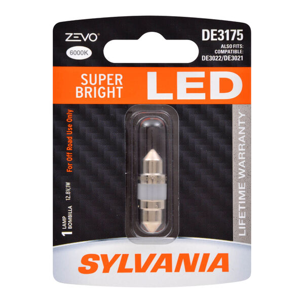 SYLVANIA DE3175 WHITE ZEVO LED Mini, 1 Pack, , hi-res