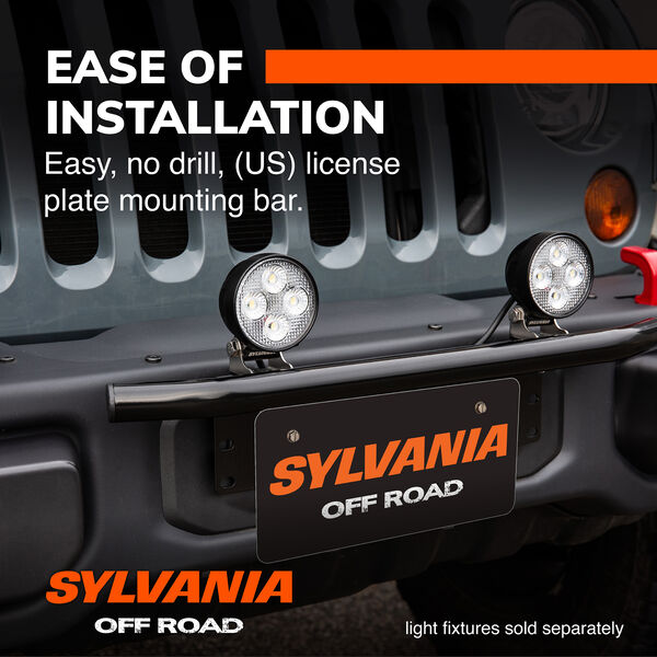 SYLVANIA Universal License Plate Bracket, , hi-res