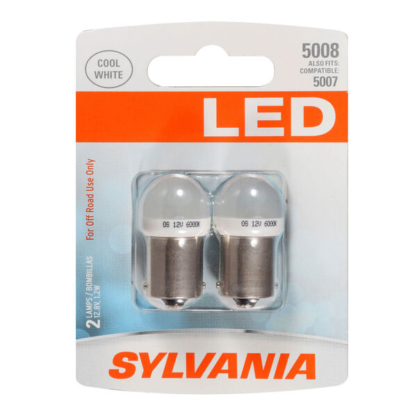 SYLVANIA 5008 WHITE LED Mini Bulb, 2 Pack, , hi-res