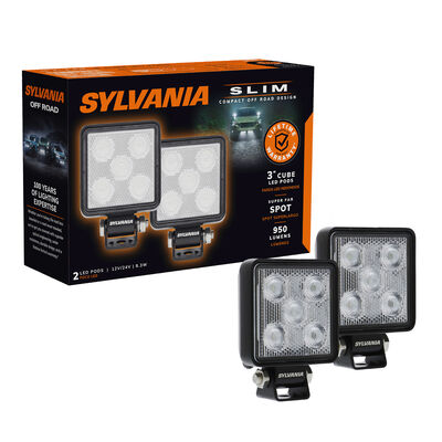 SYLVANIA Slim 3 Inch LED Pod Cube - Flood