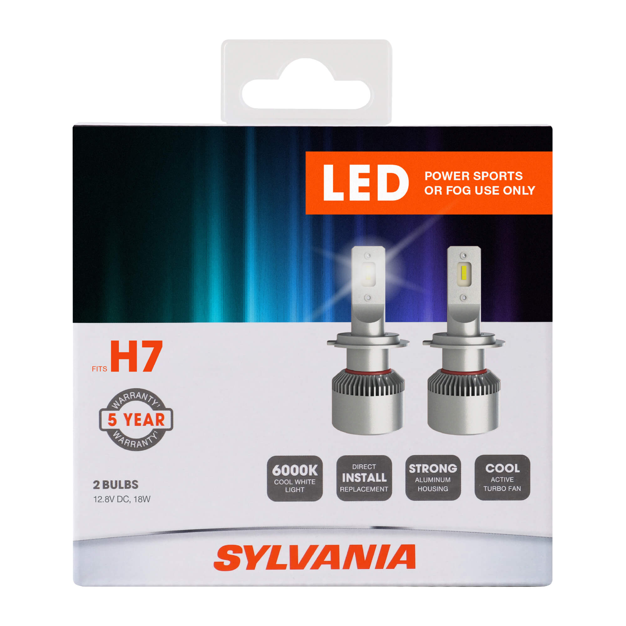 SYLVANIA H7 LED Fog & Powersports Bulb, Pack