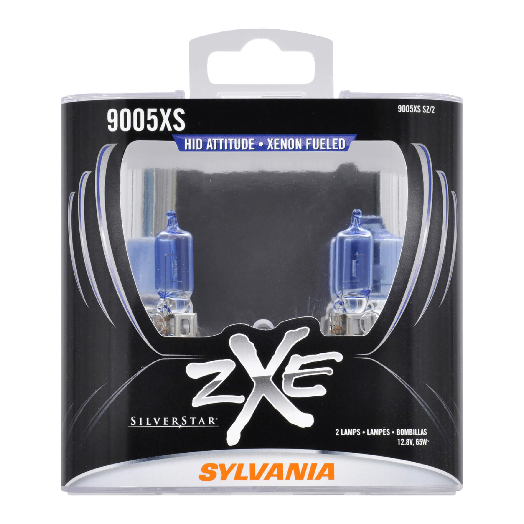 SYLVANIA 9005XS SilverStar zXe Halogen Headlight Bulb, 2 Pack