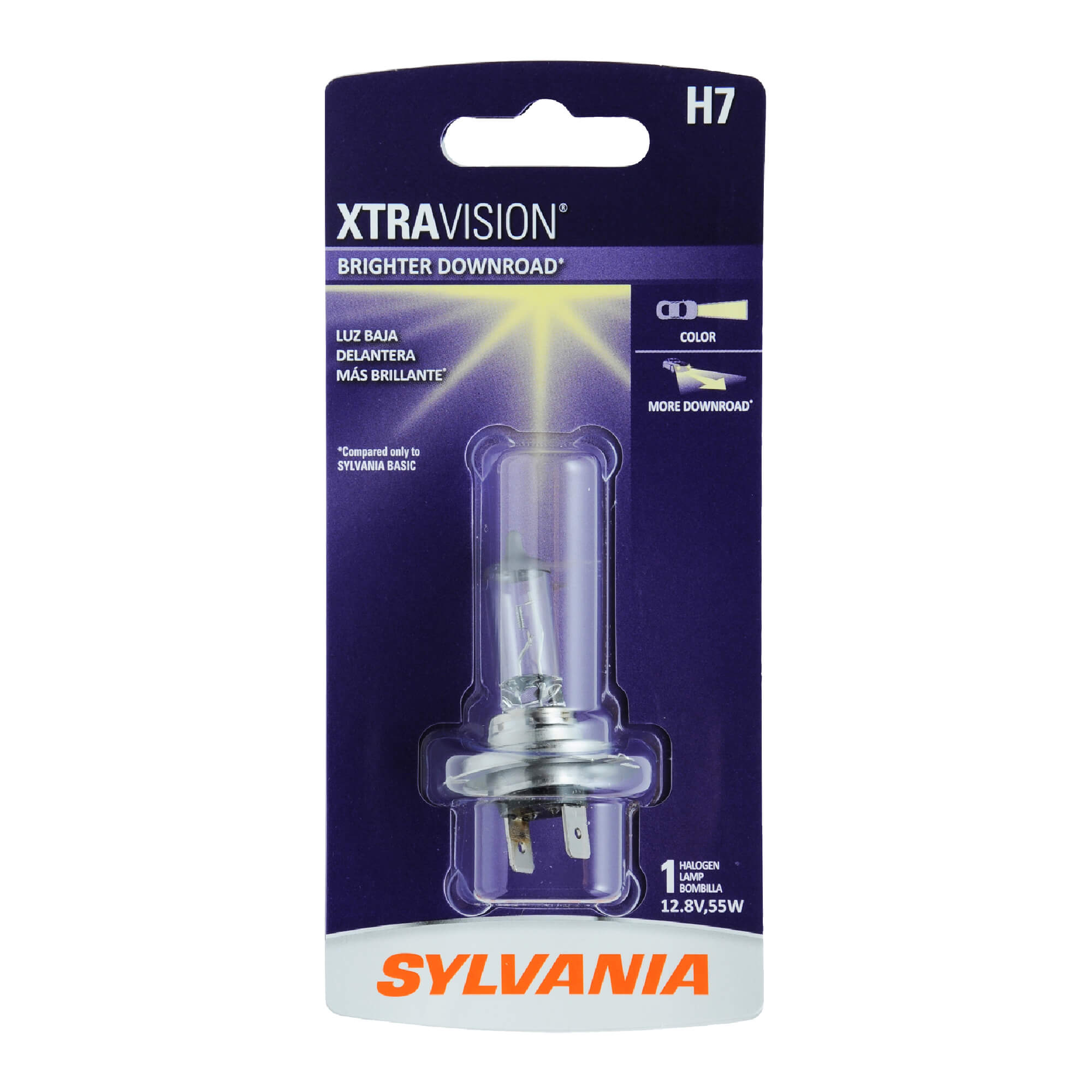 Sylvania H7 XtraVision Halogen Headlight Bulb (Pack of 2) 31466
